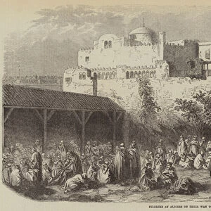 Pilgrims at Algiers on their Way to Mecca (engraving)