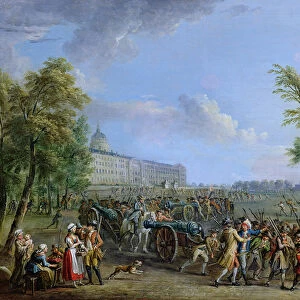 The Pillage of the Invalides, 14 July 1789 (oil on canvas)