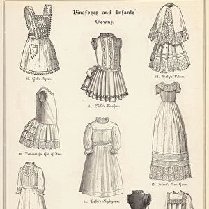 Pinafores and Infants Gowns (engraving)