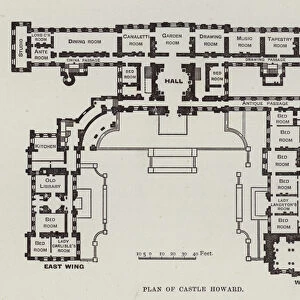 Plan of Castle Howard (litho)