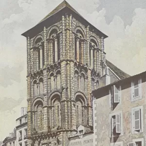 Poitiers, Eglise Saint-Porchaire, Clocher (colour photo)