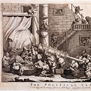 The Political Clyster, print made by William Hogarth, 1757 (engraving)