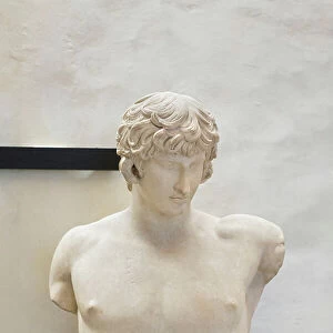 Portrait of Antinous, 130-140 AD (marble)