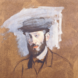 Portrait of Eugene Manet, c. 1875 (oil on resin-treated paper)