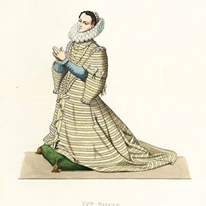 Portrait of Isabella Clara Eugenia, 1566-1633. 1867 (engraving)