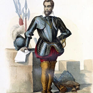 Portrait of Louis I of Bourbon, 1st Prince of Conde (Bourbon-Conde)