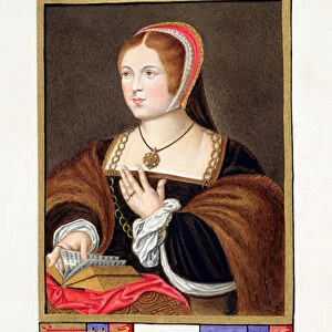 Portrait of Margaret Tudor (1489-1541) Queen of Scotland from