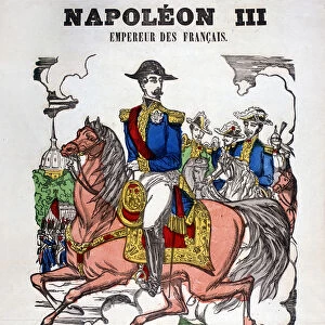 Portrait of Napoleon III. Image of Epinal, 19th century