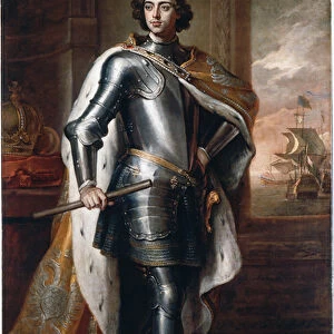 Portrait de Pierre Ier Le Grand (Pierre I de Russie, 1672-1725)