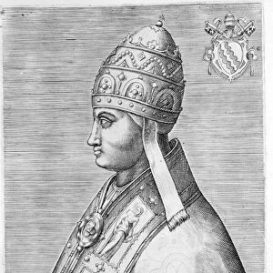 Portrait of Pope Boniface VIII (Benedetto Caetani dit Bonifacio VIII, 1230-1303)