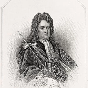 Portrait of Robert Harley, Earl of Oxford, 1835 (litho)