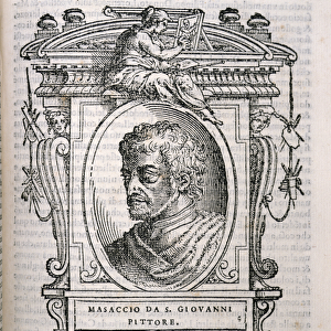 Portrait of Tomaso Masaccio (1401-28) from Vasaris Lives of the Artists