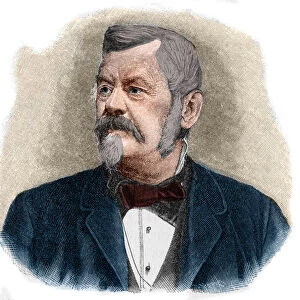 Portrait of Wilhelm Jordan (1842-1899) German geodesist