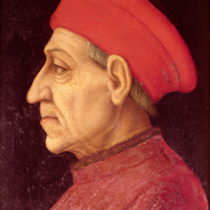 Posthumous portrait of Cosimo di Giovanni de Medici, c. 1565-69 (oil on tin)