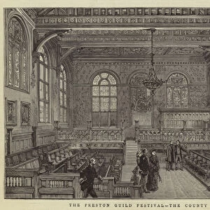 The Preston Guild Festival, the County Hall (engraving)