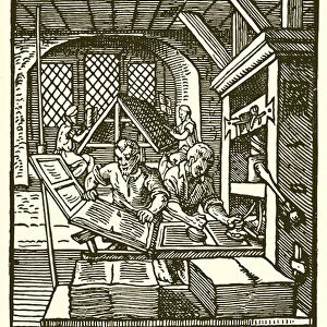 Printing in the Fifteenth Century (engraving)