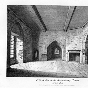 Prison Room in Beauchamp Tower, 1830 (engraving)