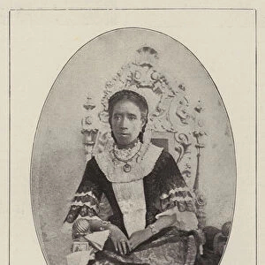 Ranavalona III, Queen of Madagascar (b / w photo)