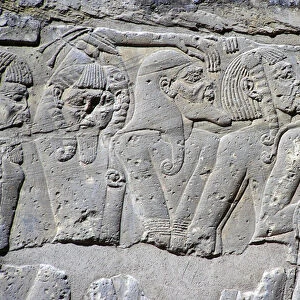 Relief depicting Northern Prisoners at the Battle of Ramses III