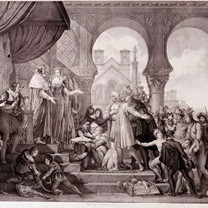 The return of Christopher Columbus to Spain before King Ferdinand II of Aragon