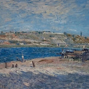 River Banks at Saint-Mammes, 1884 (oil on canvas)