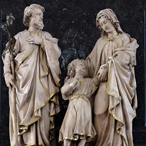 The Rood screen, Antwerp sculptor Hans van Mildert, 1626-1628, back: Holy Family sculpture group