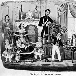 The Royal Children in the Nursery, by T. H. A. E. 1847 (lithograph)