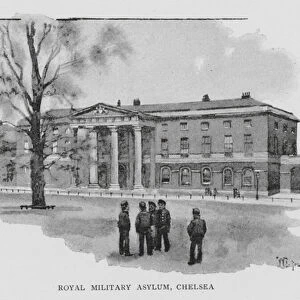 Royal Military Asylum, Chelsea (litho)