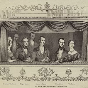 The Royal Party at the Opera (engraving)