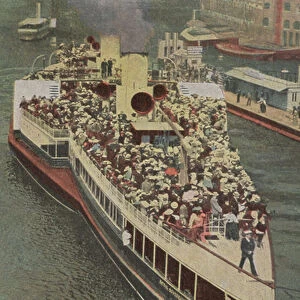 Royal Sovereign, one of the New Palace Steamers which operated boat trips between London and towns of the North Kent coast (photo)