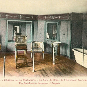 Rueil, Chateau De La Malmaison, Bathroom of Napoleon I (colour photo)