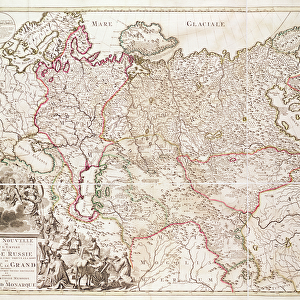 Russia, c. 1725 (hand-coloured engraving)