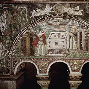 Sacrifice of Abel and Melchizedek (mosaic, 538-545)