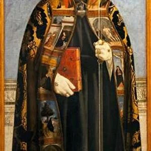 Saint Augustine - Painting by Piero della Francesca (ca