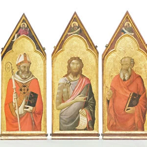 Saint John the Baptist, saint John the evangelist, saint Giles, 1330-1335 (panel)