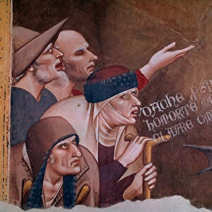 Detail of a scene of the Apocalypse depicting a group of invalids