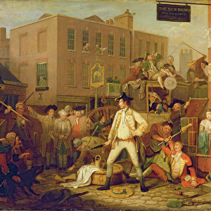 Scene in a London Street, 1770 (oil on canvas)
