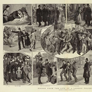 Scenes from the Life of a London Policeman (engraving)