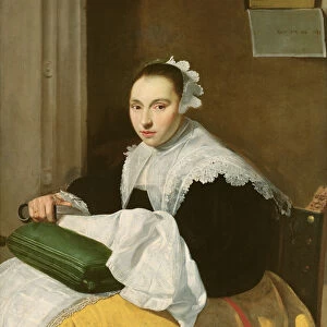 The Seamstress (oil on canvas)
