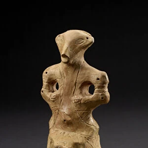 Seated Female Figurine, from Vinca, former Yugoslavia, 5th century BC (terracotta)