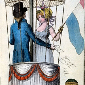 Second flight of Garnerin with Citoyenne Henri from Parc Monceau, 8 July 1798