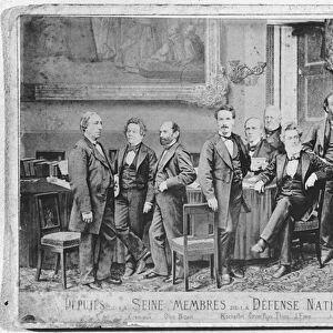 Seine deputies, members of the National Defence Government on 4th September 1870