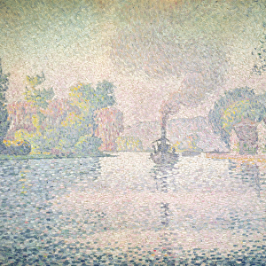 The Seine at Sannois, the tugboat l Hirondelle, 1901 (oil on canvas)