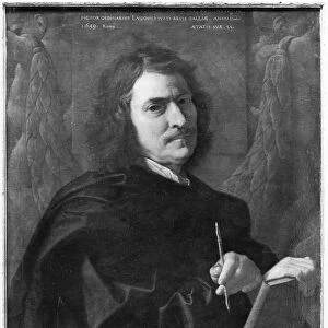 Self Portrait, 1649 (oil on canvas) (b / w photo)