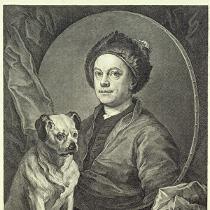 Self Portrait, 1749 (engraving)
