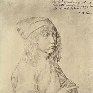 Self portrait at the age of thirteen, 1484 (silverpoint on paper)