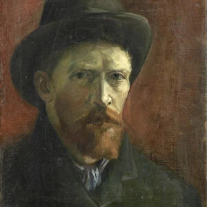 Self-Portrait with Felt Hat par Gogh, Vincent, van (1853-1890)
