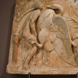 the sexual union between Leda and the swan driven by Eros, 1st-2nd century