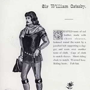 Shakespeares King Richard III: Sir William Catesby (litho)