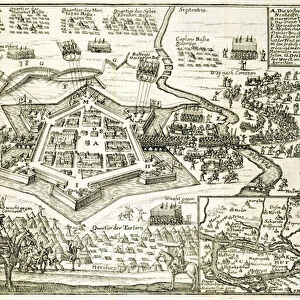 The Siege of Neuhausel by the Turks in 1663, illustration from a book on the Ottoman